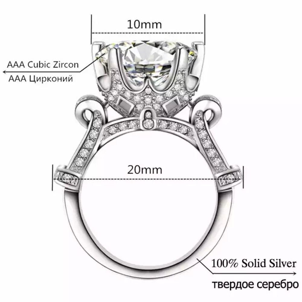 NEW-  UNIQUE. New Sterling Silver 4 Carat SONA